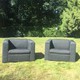 Vintage pair armchairs