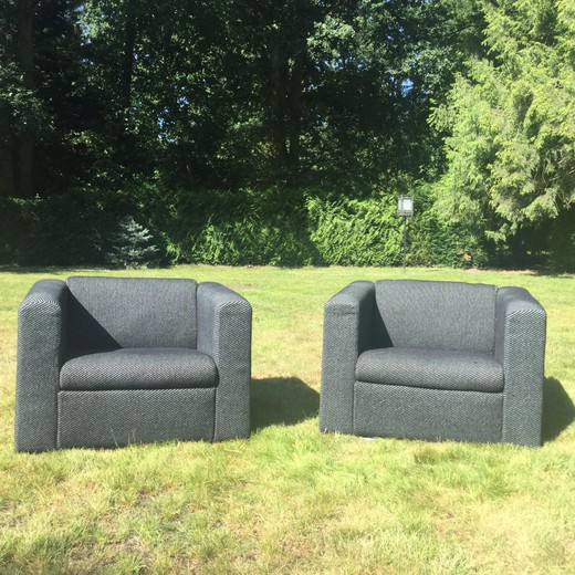 Vintage pair armchairs