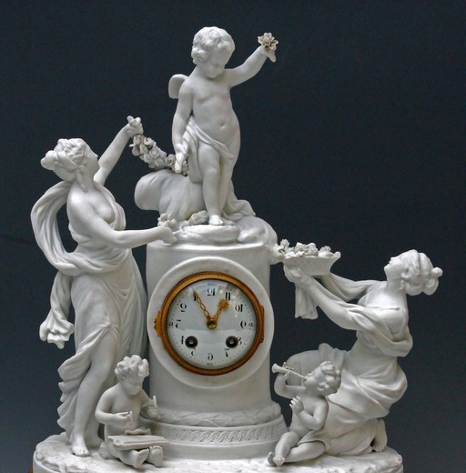 галерея винтажных часов предметов декора и интерьера людовик 15 из бисквитного фарфора
