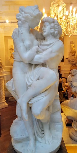 антикварная скульптура марс и венера из мрамора 19 век