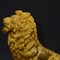 Антикварная скульптура "Лев на камне"