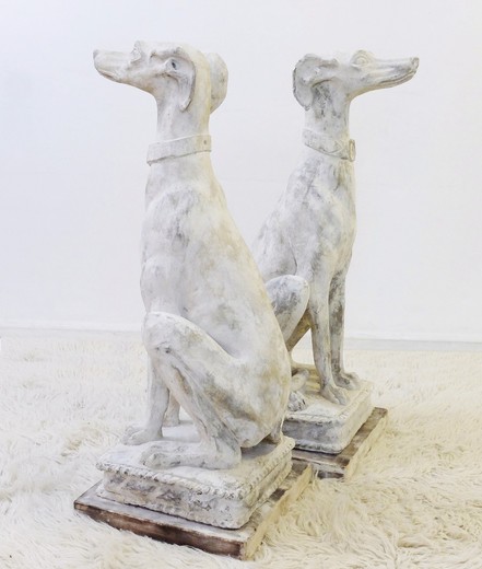 винтажные парные скульптуры собак из гипса гипсовые собаки в интерьере скульптура в декорировании интерьера гипсовые скульптуры в декорировании интерьера скульптуры собак из гипса, анткивариат