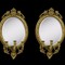 Pair of big antique gilt mirrors
