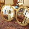 Pair of antique gilt mirrors