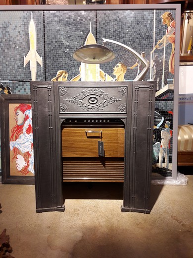 Antique fireplace insert