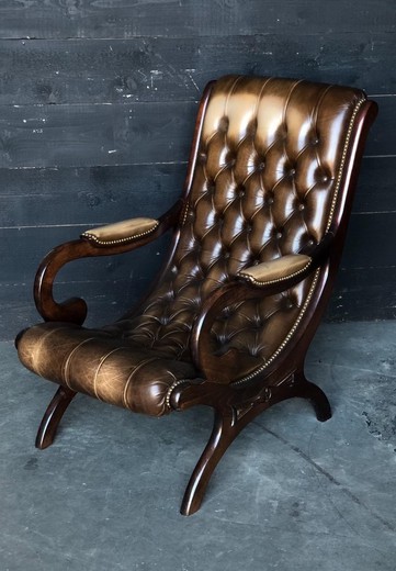 Antique Chesterfield armchair