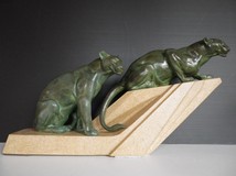 Antique sculpture "Panthers"