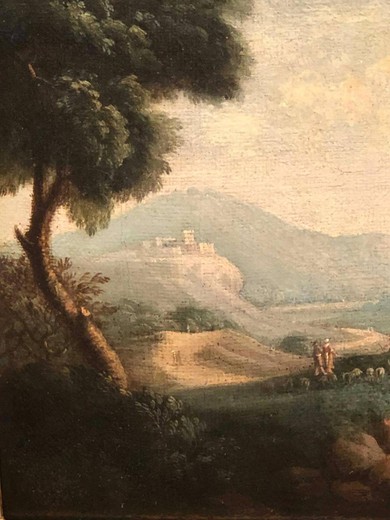 Antique painting "Roman landscape"