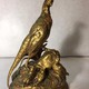 Antique sculpture "Pheasant with a chick."