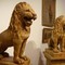 Antique pair sculpture "Lions"