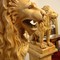 Antique pair sculpture "Lions"