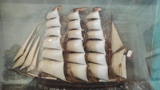 Oldest boat diorama