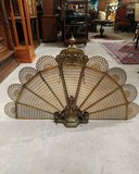 Antique fireplace screen