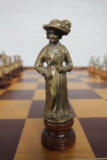 Антикварный шахматный сет Ренессанс