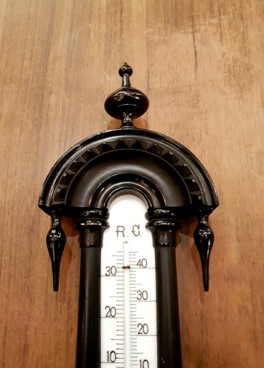 Антикварный барометр-термометр