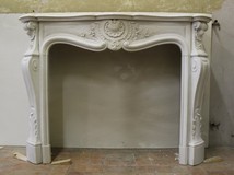 Antique Louis XV style fireplace portal