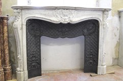 Antique fireplace portal