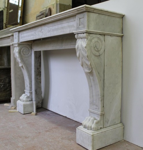 Empire style fireplace mantel