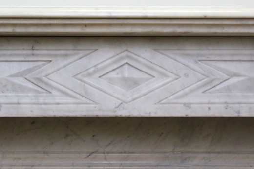 Empire style fireplace mantel