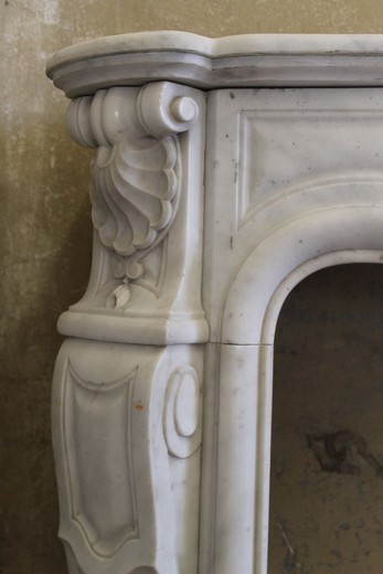 Antique fireplace portal