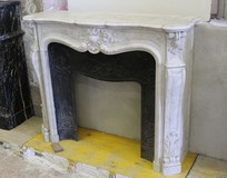 Antique fireplace portal