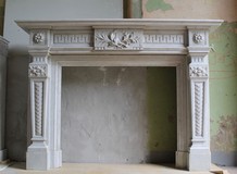 Antique fireplace portal