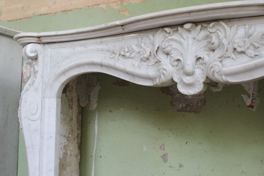 Antique Louis XV style fireplace portal