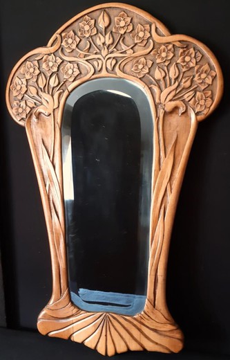 Antique Art-Nouveau mirror