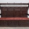 Antique Breton hall bench