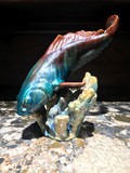 Антикварная скульптура «Чудо-рыба»