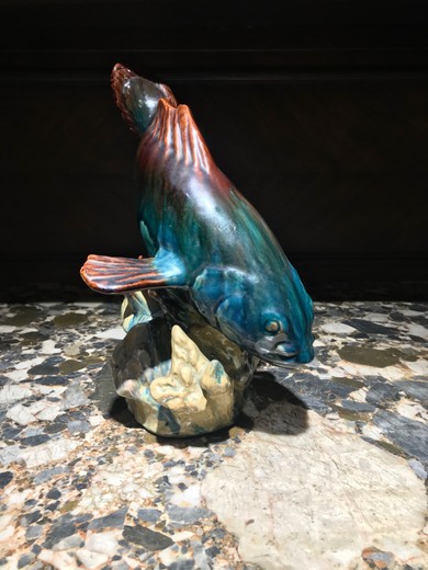 Antique sculpture “Miracle fish”