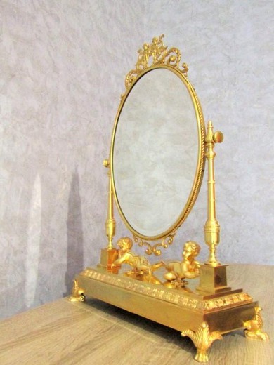 Antique table mirror