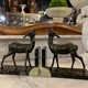 Gazelles Antique Bookends