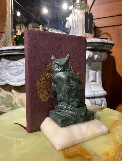 Antique bookends "Owls"