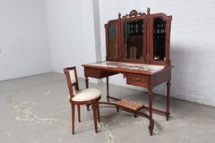 Antique vanity and chair Louis XVI style