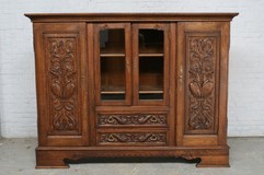 Antique renaissance style bookcase