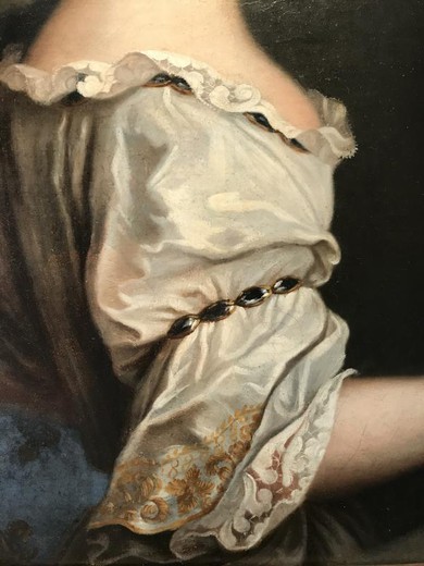 Антикварный портрет Мадемуазель де Нант