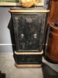 antique metal and wood safe