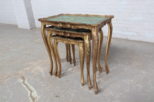 Antique Louis XV nesting tables set