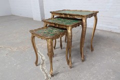 Antique Louis XV nesting tables set