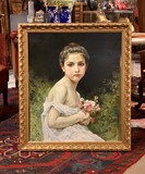 The painting "Girl with a Bouquet"