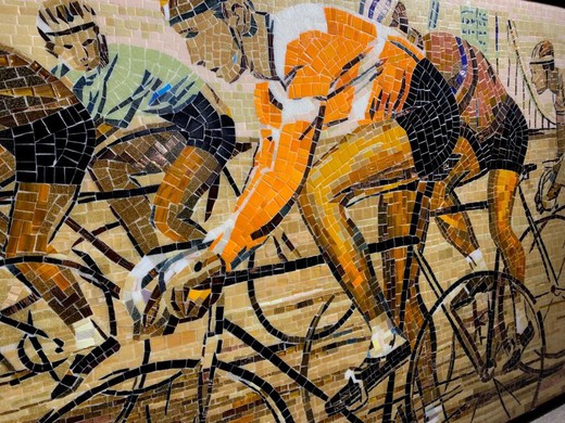 Mosaic "Garden Ring Cycle Racing"