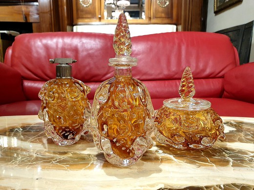 Set of three vintage bottles