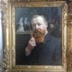 Antique painting "Portrait of a sculptor"