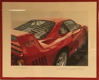 Antique lithograph "Ferrari F40"