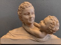 Antique sculpture "Mother and Child"