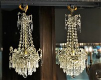 Antique pair chandeliers