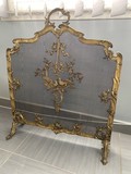 Antique fireplace screen