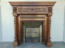 Antique fireplace portal