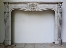 Antique fireplace portal